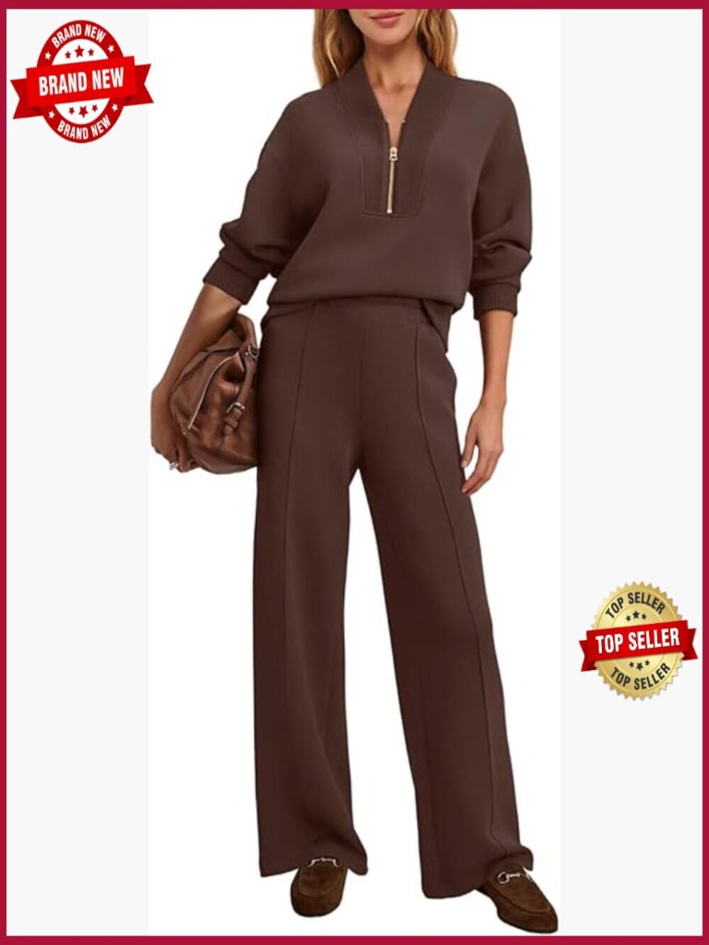 2 Piece Lounge Set Sweatsuit Fall Matching Travel Outfit Tracksuit